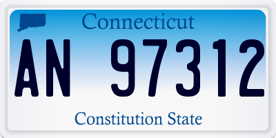 CT license plate AN97312