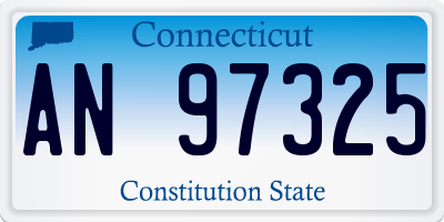 CT license plate AN97325