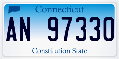 CT license plate AN97330