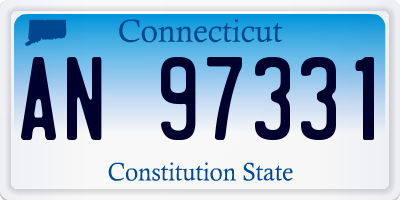 CT license plate AN97331