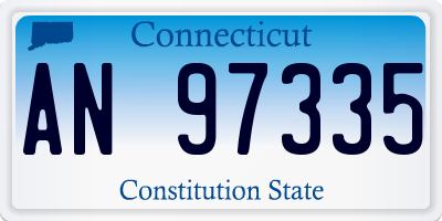 CT license plate AN97335