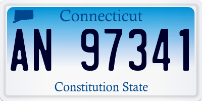 CT license plate AN97341