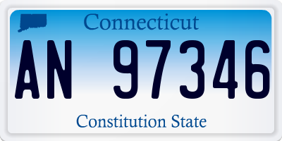 CT license plate AN97346