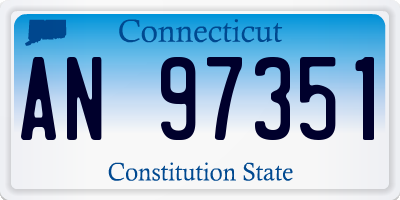 CT license plate AN97351