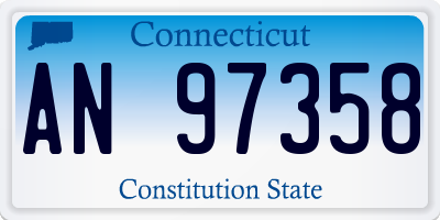 CT license plate AN97358