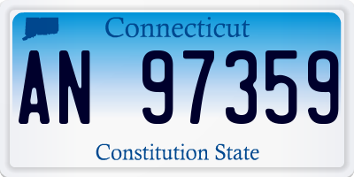 CT license plate AN97359