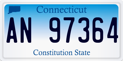 CT license plate AN97364