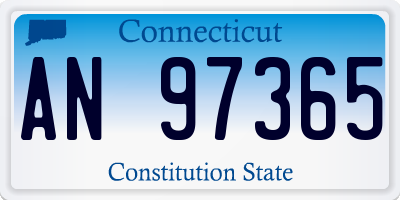 CT license plate AN97365