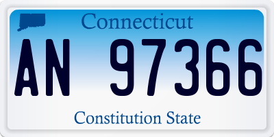 CT license plate AN97366