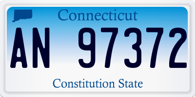 CT license plate AN97372