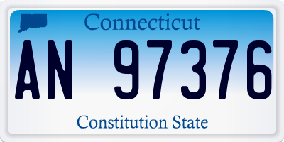 CT license plate AN97376