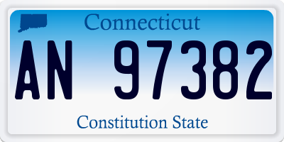 CT license plate AN97382