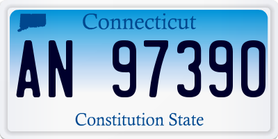 CT license plate AN97390