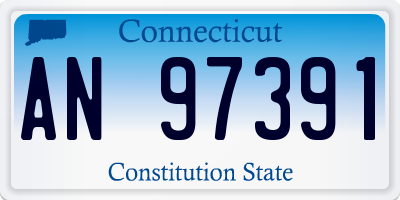 CT license plate AN97391