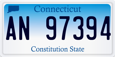 CT license plate AN97394