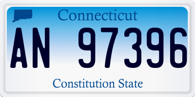 CT license plate AN97396