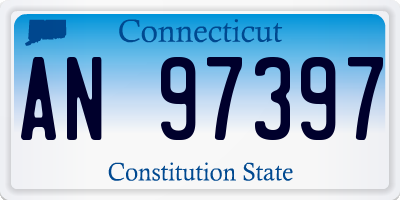 CT license plate AN97397