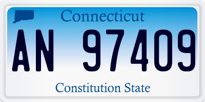 CT license plate AN97409