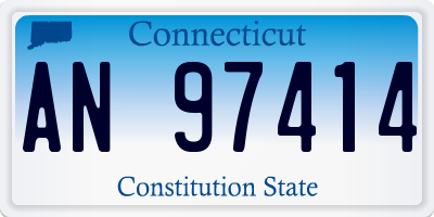 CT license plate AN97414