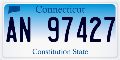CT license plate AN97427