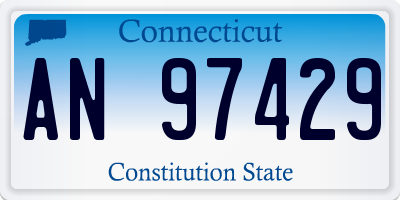CT license plate AN97429