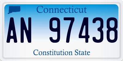 CT license plate AN97438