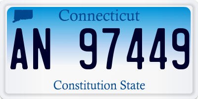 CT license plate AN97449