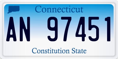 CT license plate AN97451