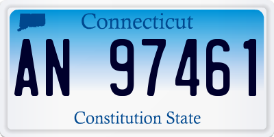 CT license plate AN97461