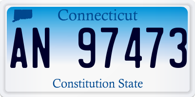 CT license plate AN97473