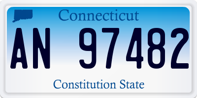 CT license plate AN97482