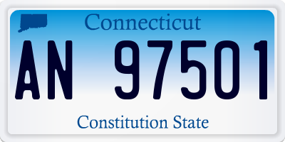 CT license plate AN97501