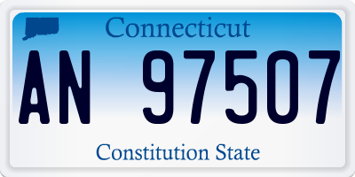 CT license plate AN97507