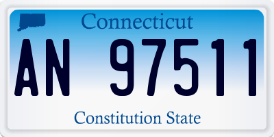 CT license plate AN97511