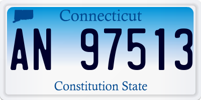 CT license plate AN97513