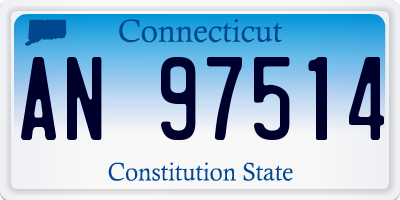 CT license plate AN97514