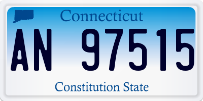 CT license plate AN97515
