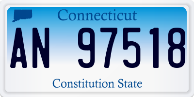 CT license plate AN97518