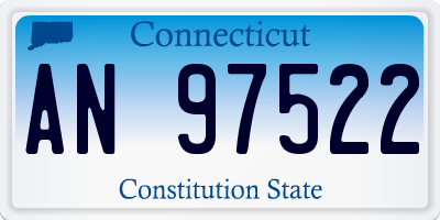 CT license plate AN97522