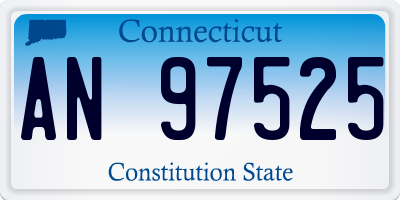 CT license plate AN97525