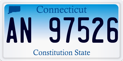 CT license plate AN97526