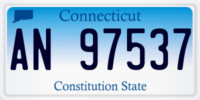 CT license plate AN97537