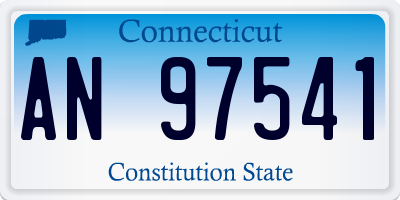 CT license plate AN97541