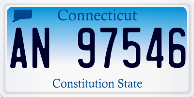 CT license plate AN97546