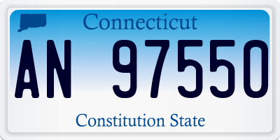 CT license plate AN97550