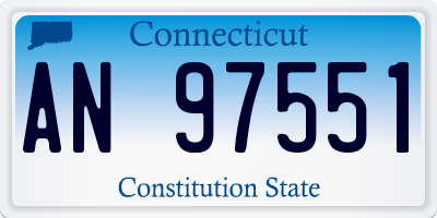 CT license plate AN97551