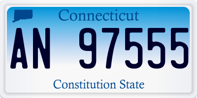 CT license plate AN97555