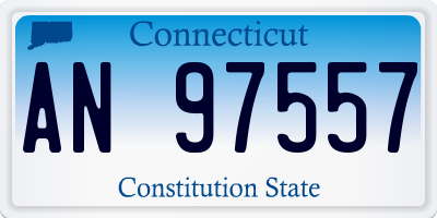 CT license plate AN97557