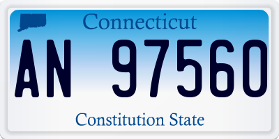 CT license plate AN97560