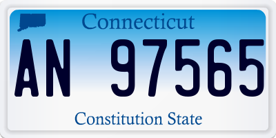 CT license plate AN97565